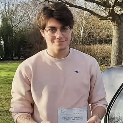 Student with pass certificate