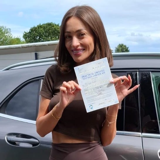 Student with pass certificate